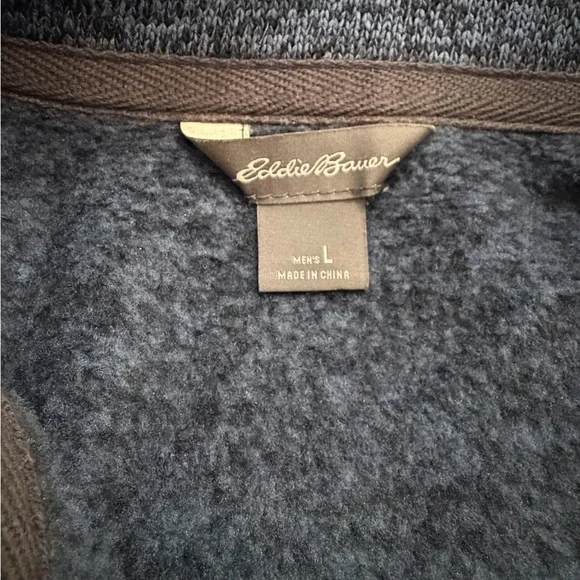 NEW Eddie Bauer Men's Radiator Fleece Snap-Front Pullover - Picture 7 of 9